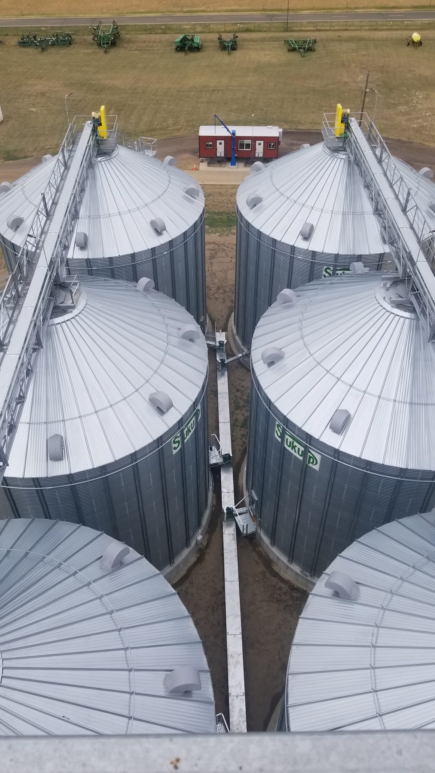 silos at the farm