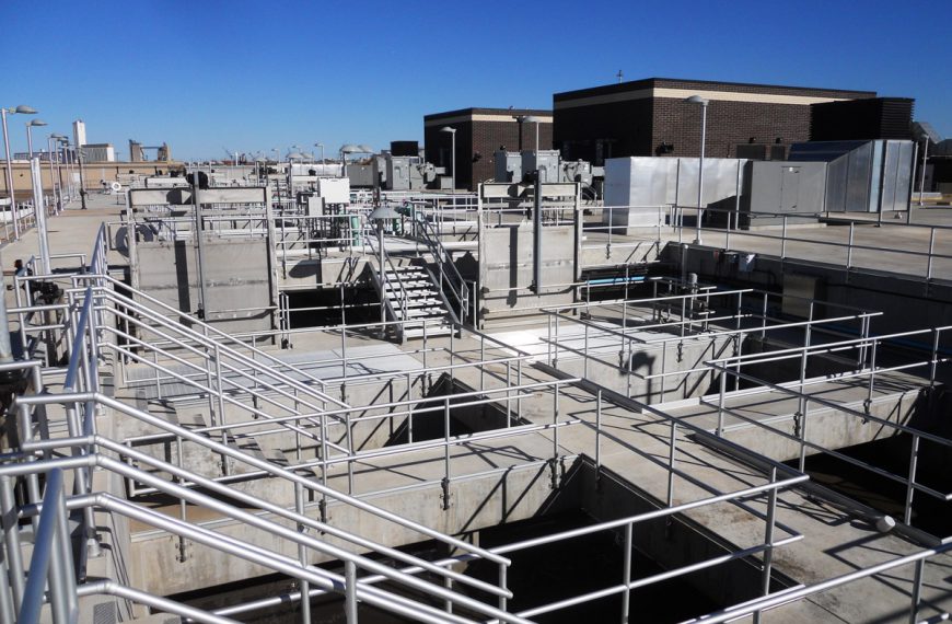 Aeration basins at the Robert W Hite Treatment Facility