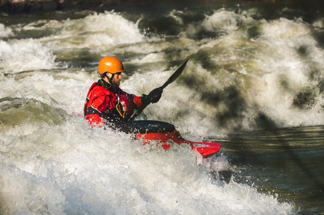 Kayaker in a river
