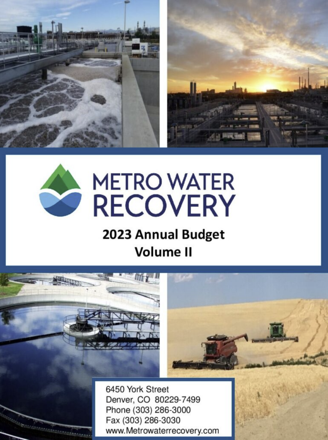 2023 Metro Water Recovery Budget Vol. II