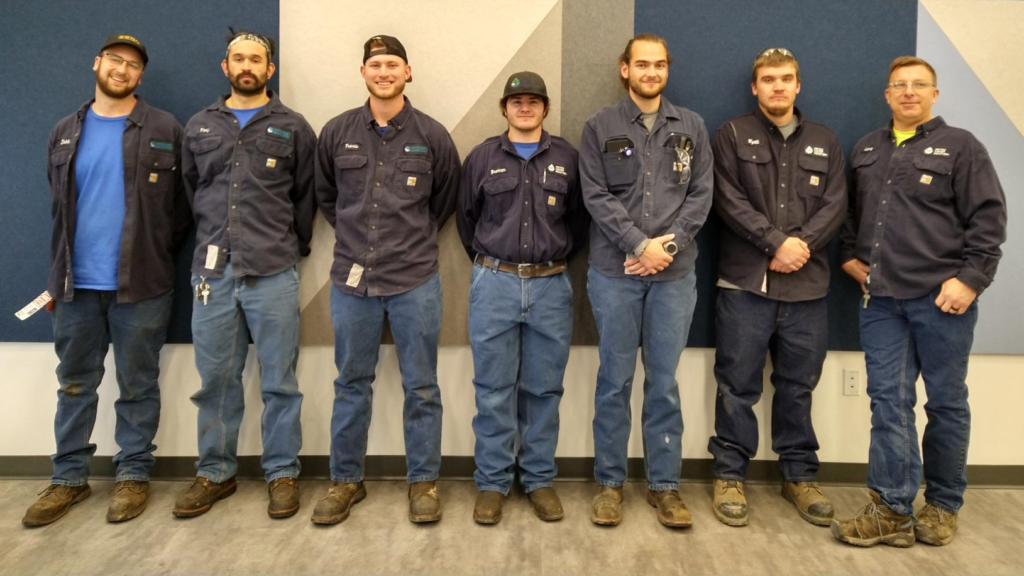 A photo of our Journeyman Trainees