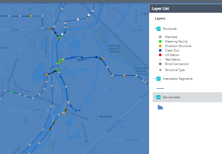 Metro GIS Map screenshot