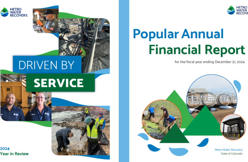 the report covers side by side. Both reports feature images of Metro employees and facilities.